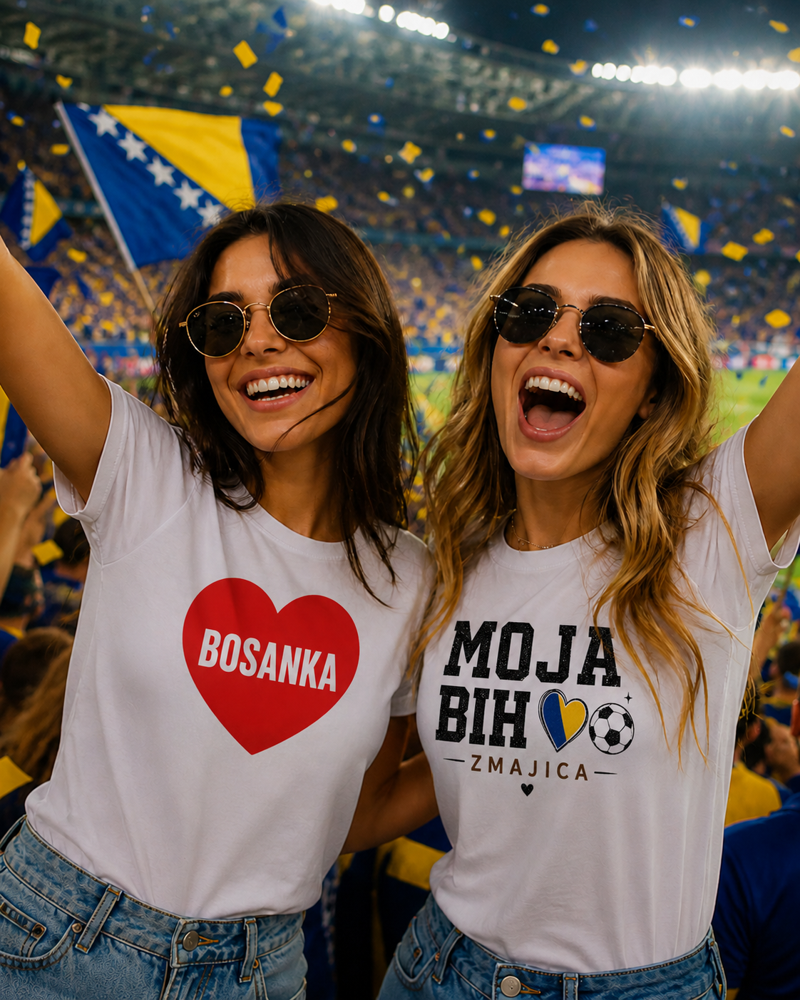 Ženska navijačka majica BiH – Zmajice uz Zmajeve 🇧🇦
